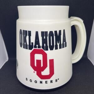 Vintage Oklahoma Sooner Stein Plastic Mug Boomer Euc OU